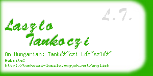 laszlo tankoczi business card